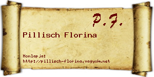 Pillisch Florina névjegykártya